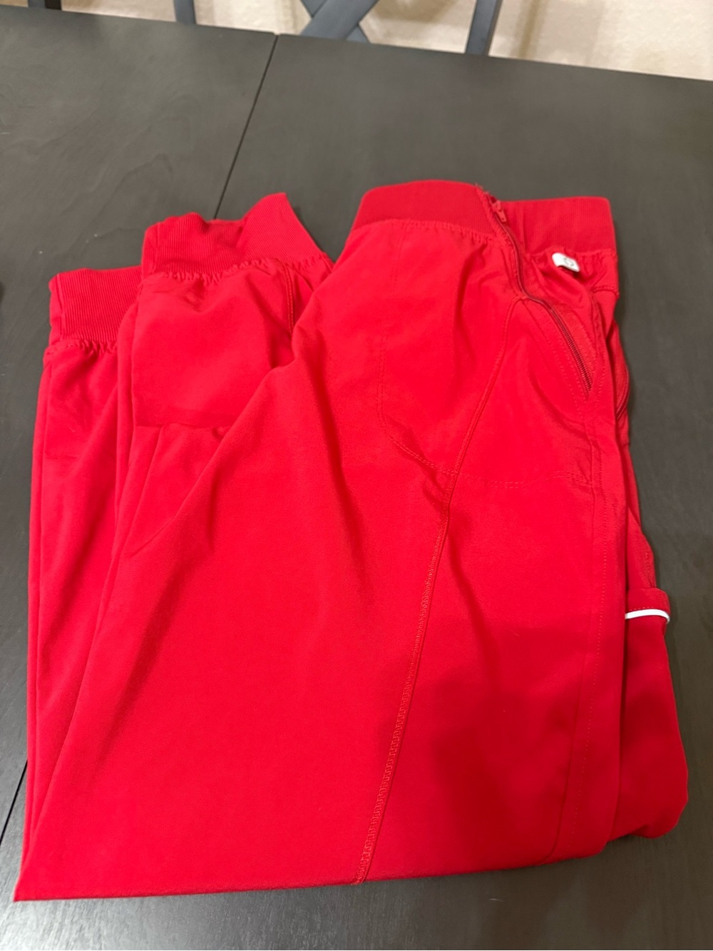 Women's Red Cherokee Infinity scrub joggers. Size large tall.